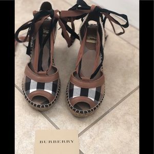 Beatific and Genuine Burberry Platform Sandal